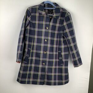 Talbots Plaid A Line Mac Jacket Coat